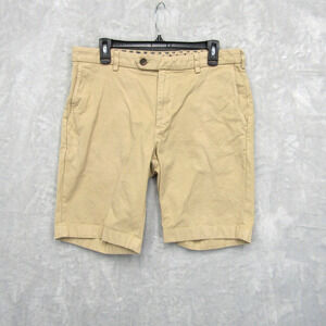 Brooks Brothers Mens Kahki Bermuda Chino Shorts Size W34 Cotton